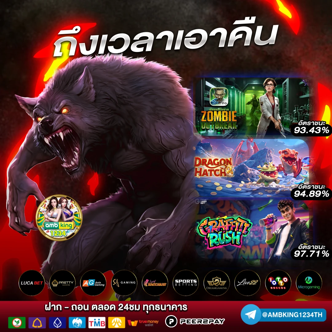 การพนันออนไลน์ได้เงินจริง - แบนเนอร์โปรโมชั่น
